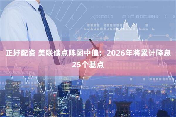 正好配资 美联储点阵图中值：2026年将累计降息25个基点