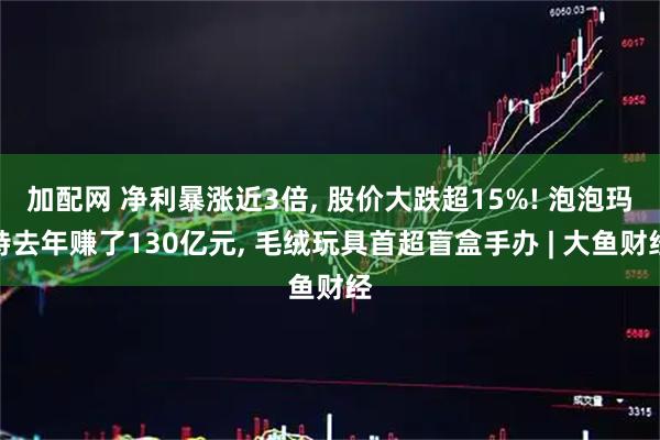 加配网 净利暴涨近3倍, 股价大跌超15%! 泡泡玛特去年赚了130亿元, 毛绒玩具首超盲盒手办 | 大鱼财经